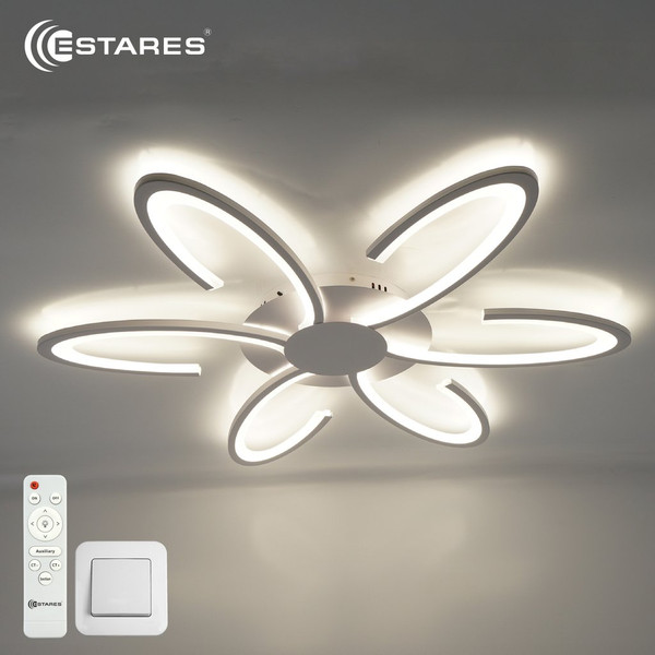 Люстра Estares Lorena 100W 6R-RC-710x55-WHITE/WHITE-220-IP20 - фото