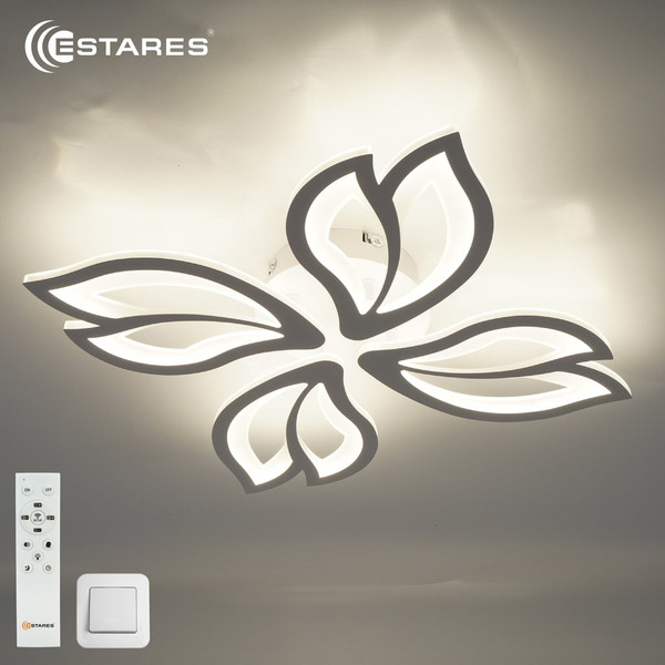 Люстра Estares Astra 80W 4F-APP-528x80-WHITE/WHITE-220-IP20 - фото