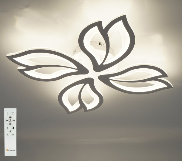 Люстра Estares Astra 80W 4F-APP-528x80-WHITE/WHITE-220-IP20