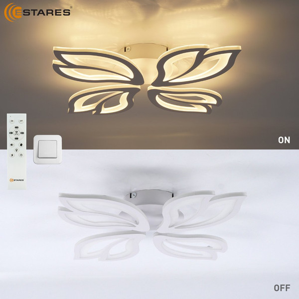 Люстра Estares Astra 80W 4F-APP-528x80-WHITE/WHITE-220-IP20