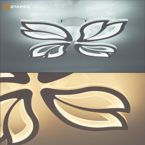 Люстра Estares Astra 80W 4F-APP-528x80-WHITE/WHITE-220-IP20