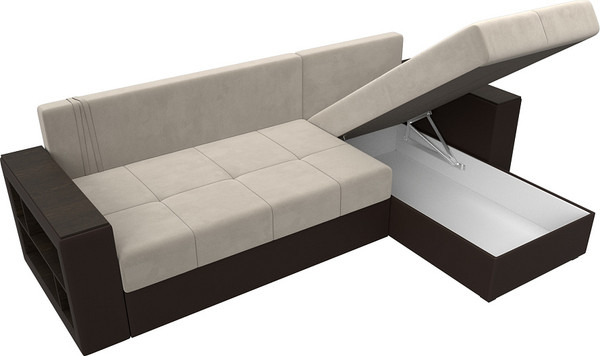 Диван угловой Лига Диванов Дубай Лайт универсальный / 114182