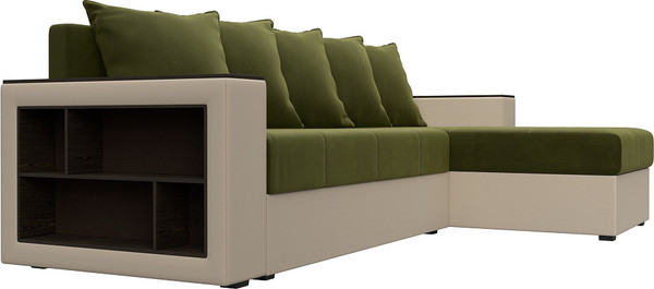 Диван угловой Лига Диванов Дубай Лайт универсальный / 114186