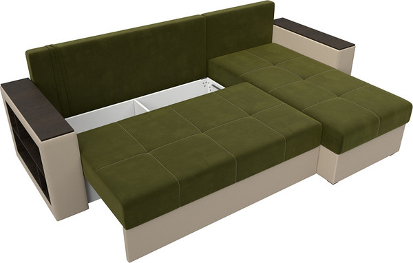 Диван угловой Лига Диванов Дубай Лайт универсальный / 114186