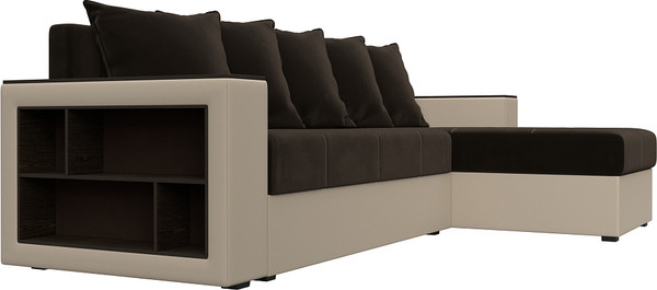 Диван угловой Лига Диванов Дубай Лайт универсальный / 114183