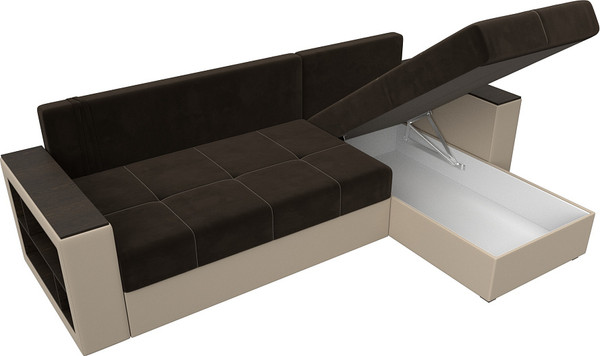 Диван угловой Лига Диванов Дубай Лайт универсальный / 114183