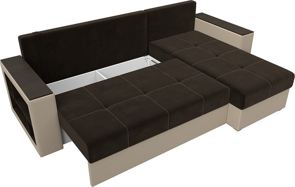 Диван угловой Лига Диванов Дубай Лайт универсальный / 114183