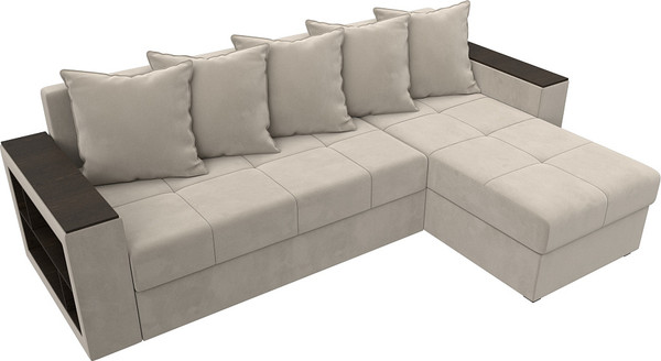 Диван угловой Лига Диванов Дубай Лайт универсальный / 114163