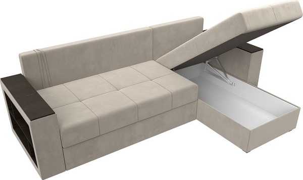 Диван угловой Лига Диванов Дубай Лайт универсальный / 114163