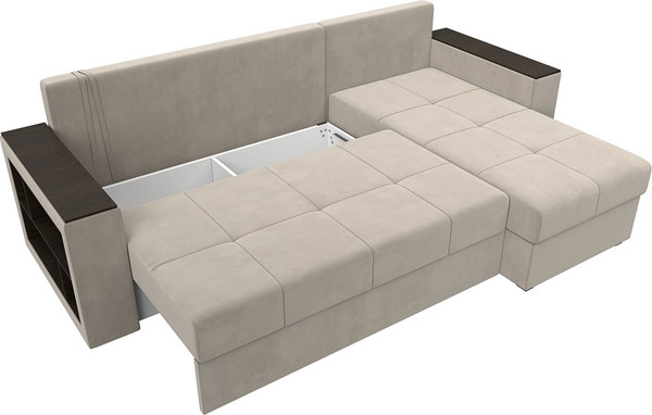 Диван угловой Лига Диванов Дубай Лайт универсальный / 114163
