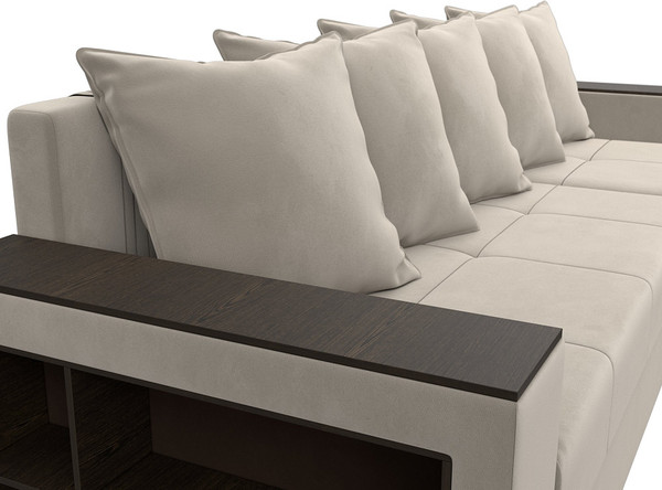 Диван угловой Лига Диванов Дубай Лайт универсальный / 114163