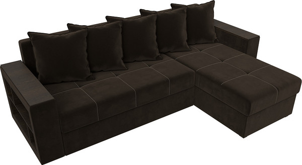 Диван угловой Лига Диванов Дубай Лайт универсальный / 114164