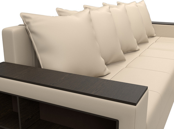 Диван угловой Лига Диванов Дубай Лайт универсальный / 114198