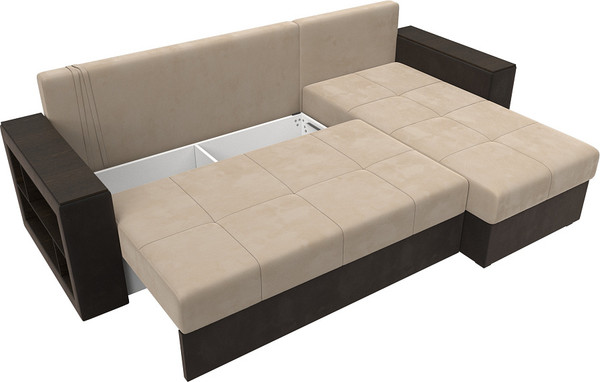 Диван угловой Лига Диванов Дубай Лайт универсальный / 114159