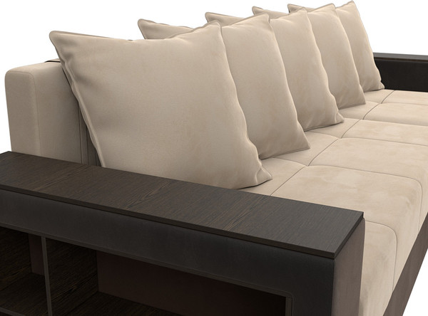 Диван угловой Лига Диванов Дубай Лайт универсальный / 114159