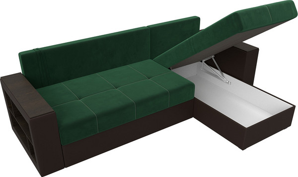 Диван угловой Лига Диванов Дубай Лайт универсальный / 114158