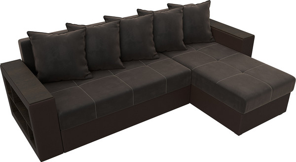 Диван угловой Лига Диванов Дубай Лайт универсальный / 114156