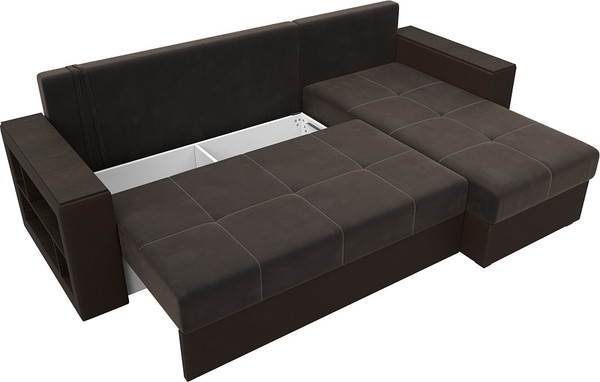 Диван угловой Лига Диванов Дубай Лайт универсальный / 114156