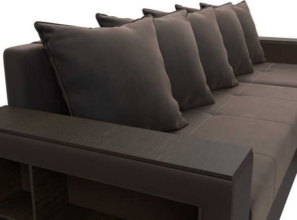 Диван угловой Лига Диванов Дубай Лайт универсальный / 114156