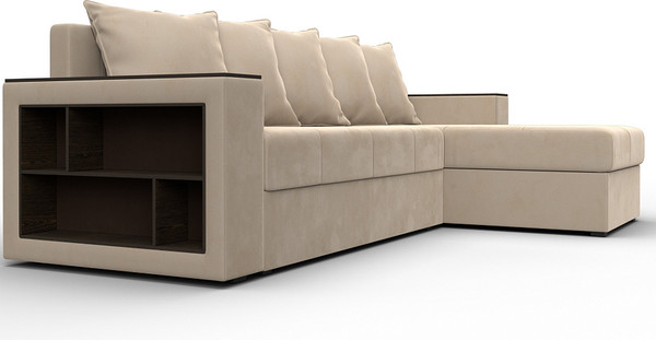 Диван угловой Лига Диванов Дубай Лайт универсальный / 114151