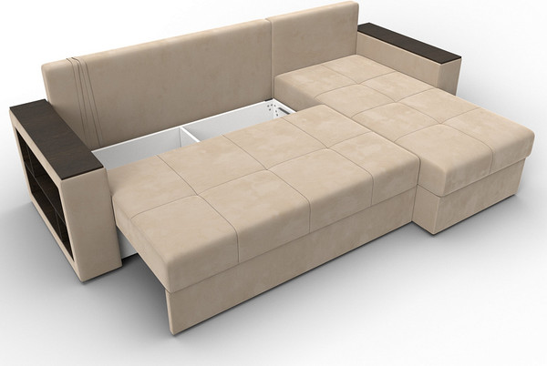 Диван угловой Лига Диванов Дубай Лайт универсальный / 114151