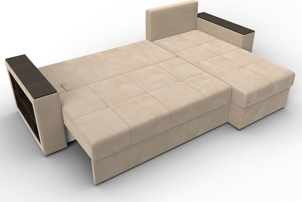 Диван угловой Лига Диванов Дубай Лайт универсальный / 114151