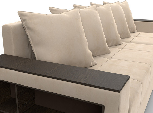 Диван угловой Лига Диванов Дубай Лайт универсальный / 114151