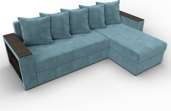 Диван угловой Лига Диванов Дубай Лайт универсальный / 114149