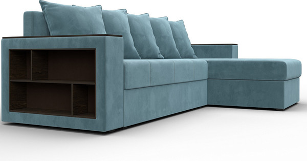 Диван угловой Лига Диванов Дубай Лайт универсальный / 114149