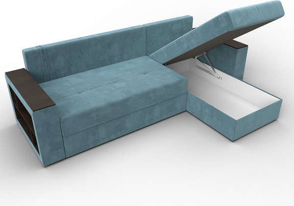 Диван угловой Лига Диванов Дубай Лайт универсальный / 114149