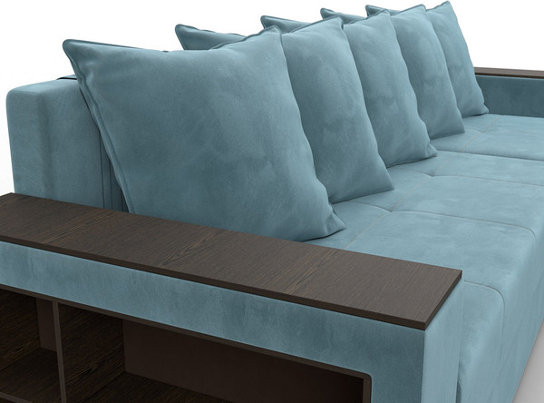 Диван угловой Лига Диванов Дубай Лайт универсальный / 114149