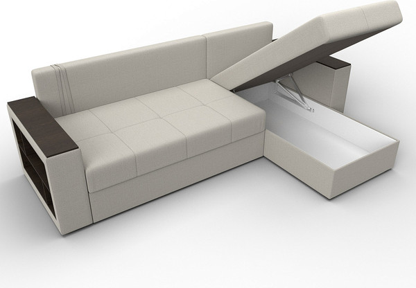 Диван угловой Лига Диванов Дубай Лайт универсальный / 121638