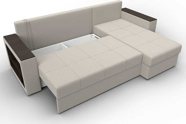 Диван угловой Лига Диванов Дубай Лайт универсальный / 121638