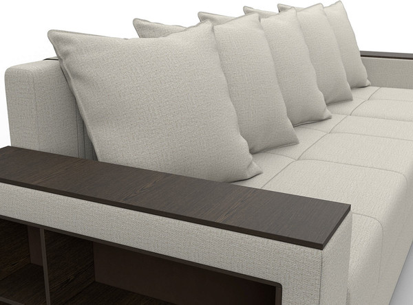 Диван угловой Лига Диванов Дубай Лайт универсальный / 121638