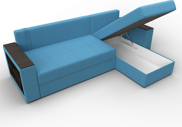 Диван угловой Лига Диванов Дубай Лайт универсальный / 121641