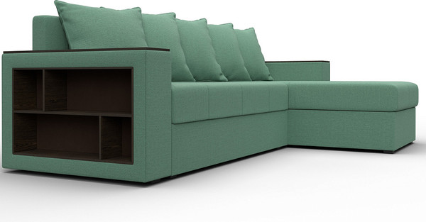 Диван угловой Лига Диванов Дубай Лайт универсальный / 121642