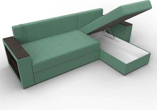 Диван угловой Лига Диванов Дубай Лайт универсальный / 121642