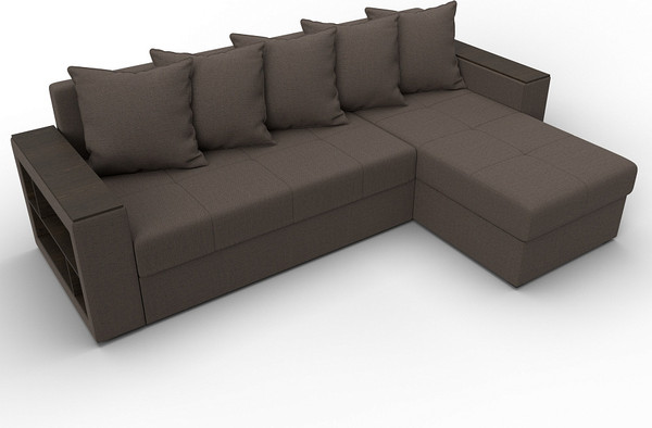 Диван угловой Лига Диванов Дубай Лайт универсальный / 121639