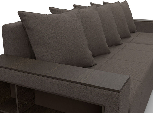 Диван угловой Лига Диванов Дубай Лайт универсальный / 121639