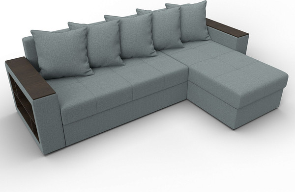 Диван угловой Лига Диванов Дубай Лайт универсальный / 121640