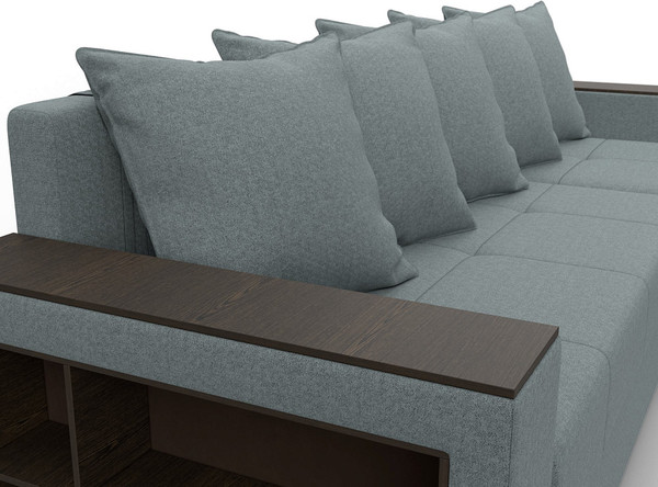 Диван угловой Лига Диванов Дубай Лайт универсальный / 121640