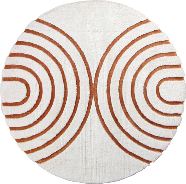 Коврик PIXEL Rabbit Carving PX4005-DAIRE-CREAM-TERRA - фото