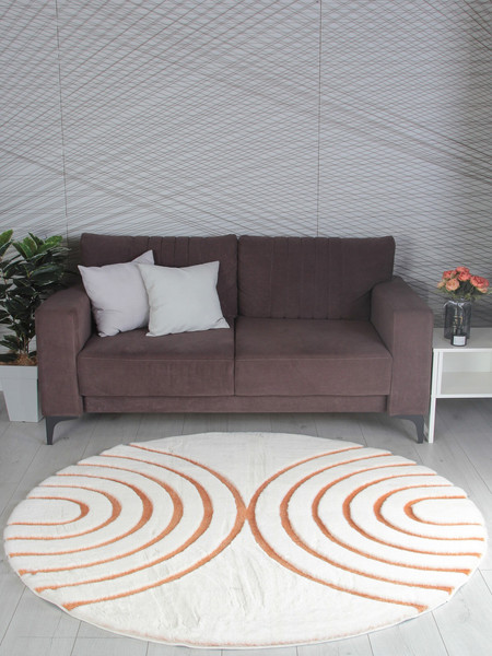 Коврик PIXEL Rabbit Carving PX4005-DAIRE-CREAM-TERRA