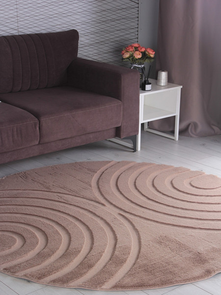 Коврик PIXEL Rabbit Carving PX4005-DAIRE-BROWN-BROWN