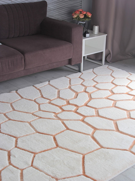 Коврик PIXEL Rabbit Carving PX4003-STAN-CREAM-TERRA