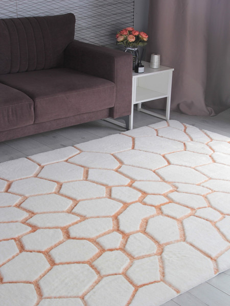 Коврик PIXEL Rabbit Carving PX4003-STAN-CREAM-TERRA