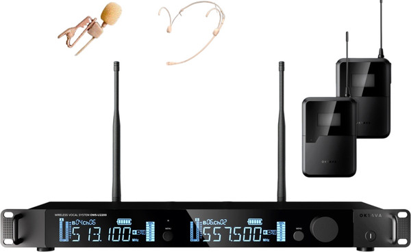 Радиосистема микрофонная Октава OWS-U2200D01L02В-B-PRO