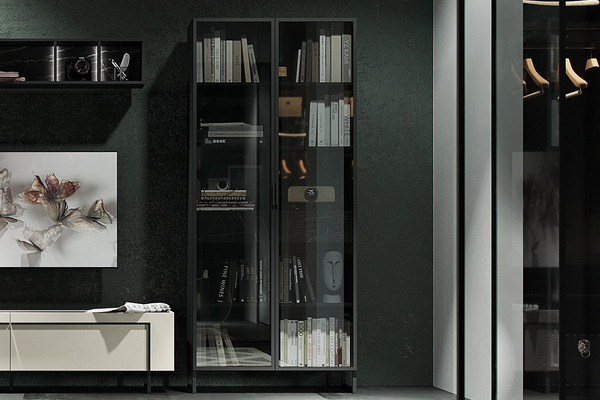 Шкаф с витриной Ангстрем Милагро гостиная МИ-205.04