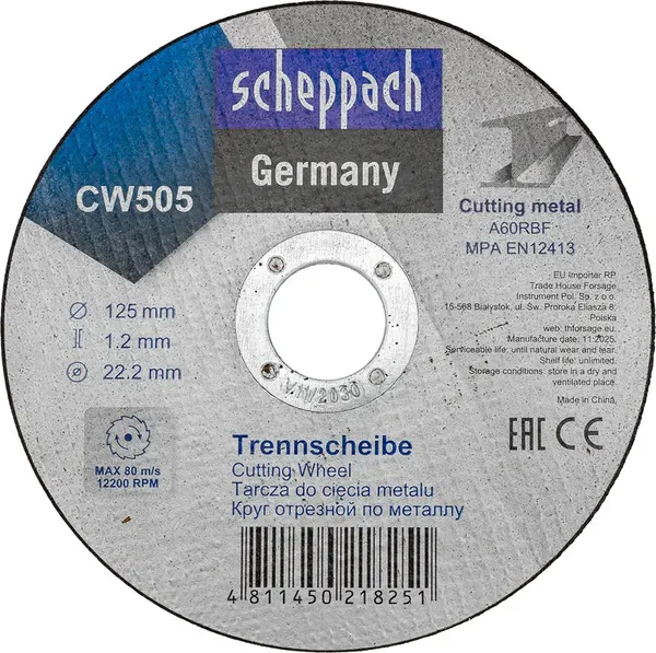 Набор отрезных дисков Scheppach Sch-CW505