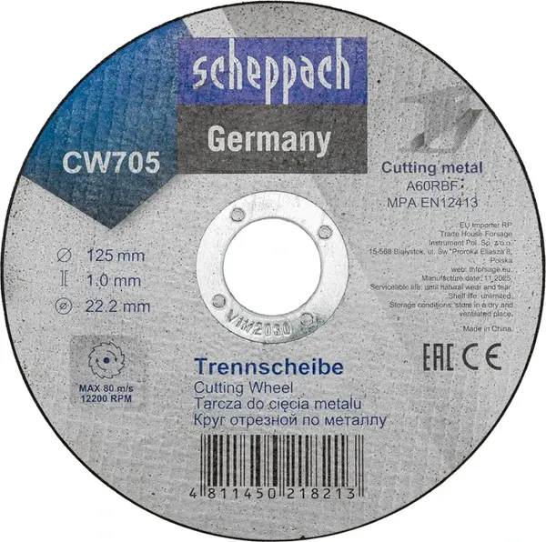 Набор отрезных дисков Scheppach Sch-CW705